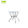 White Frosted Tempered Glass Dining Table Coffee Table